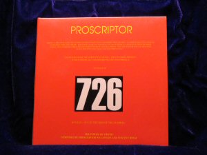 Proscriptor -726 CD