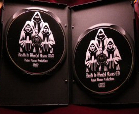 "DEATH TO MENTAL SLAVES" Black Metal compilation. Pro-Printed DVD/CD set